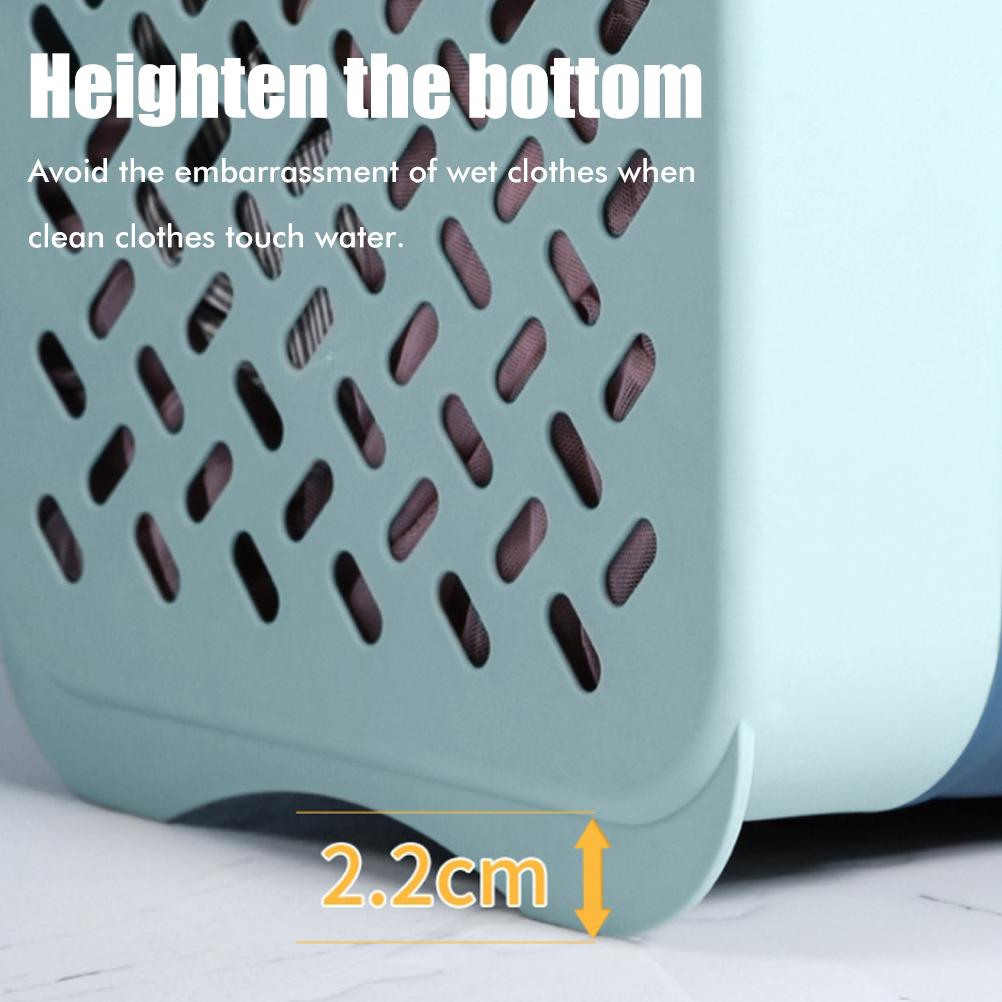 Wall Mounted Organizer Basket Portable Laundry Basket for Bathroom Dirty Organizer Basket Space Savi