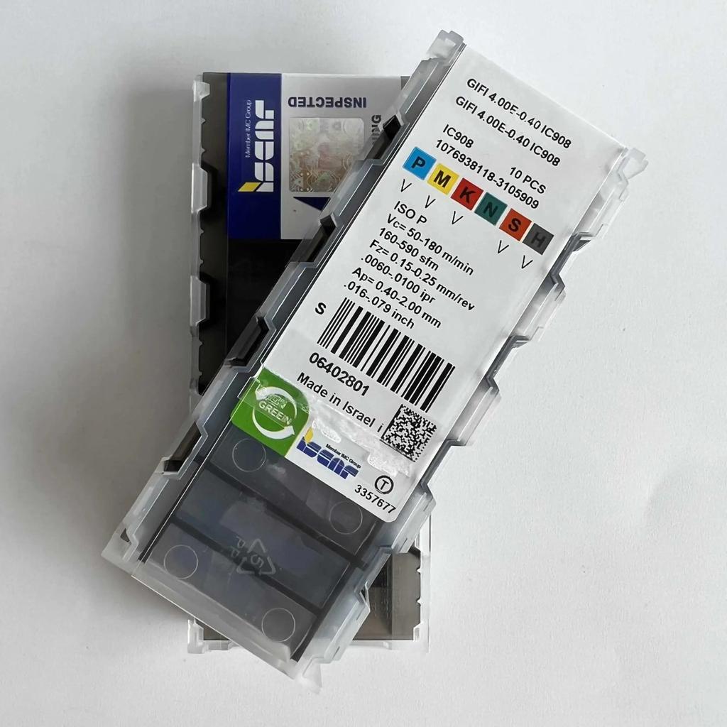 ISCAR / GIFI4.00E-0.40 IC908 /Industrial indexable Carbide Inserts 10 PCS