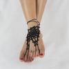 Crochet Barefoot Sandals Anklet Barefoot Sandles Foot jewelry, Steampunk Victorian Lace