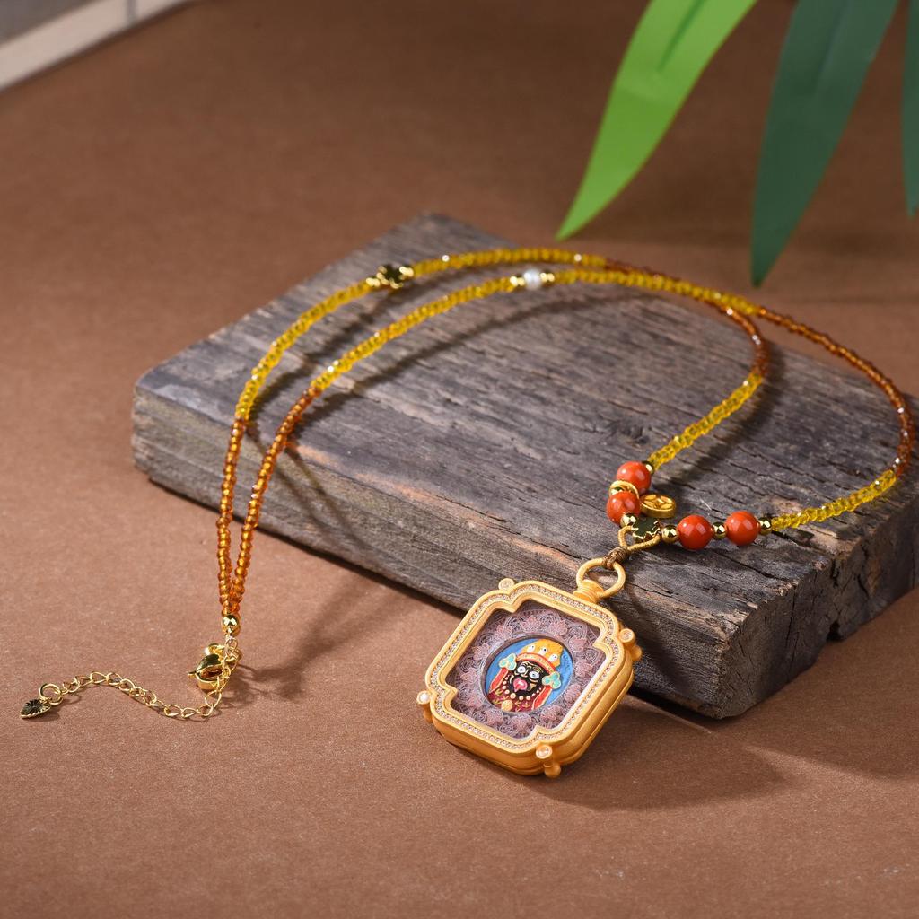 Tibetan Incense Pendant: Ash Medicine Mud Zhakiram Rope, Modern Chinese Style, Elegant Bestie Gift