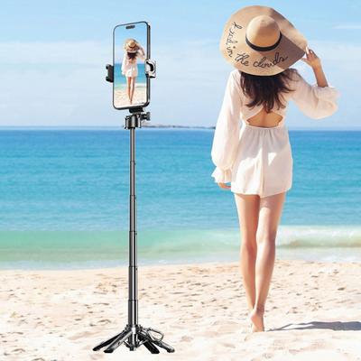4-în-1 Selfie Stick fără fir Mini trepied Monopied extensibil Obturator de la distanță pentru Iphone Samsung Xiaomi Suport pentru telefon