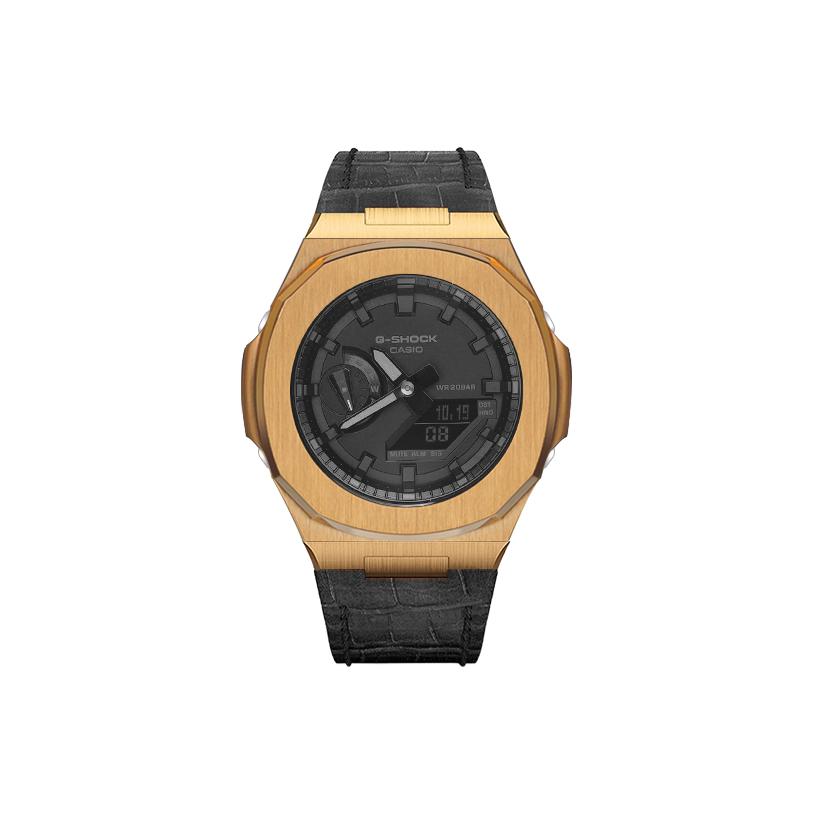 CASIO Custom Collection Duke Honor Quartz Movement Watch Unisex Black Dial GA-2100-1A1(Watch8--)