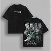 Kaiju Nr. 8 Anime Kleidung Herren Kurzarm Manga T-Shirts Vintage Gewaschenes T-Shirt Lässig Locker Baumwolle Tee Harajuku Männliches T-Shirt