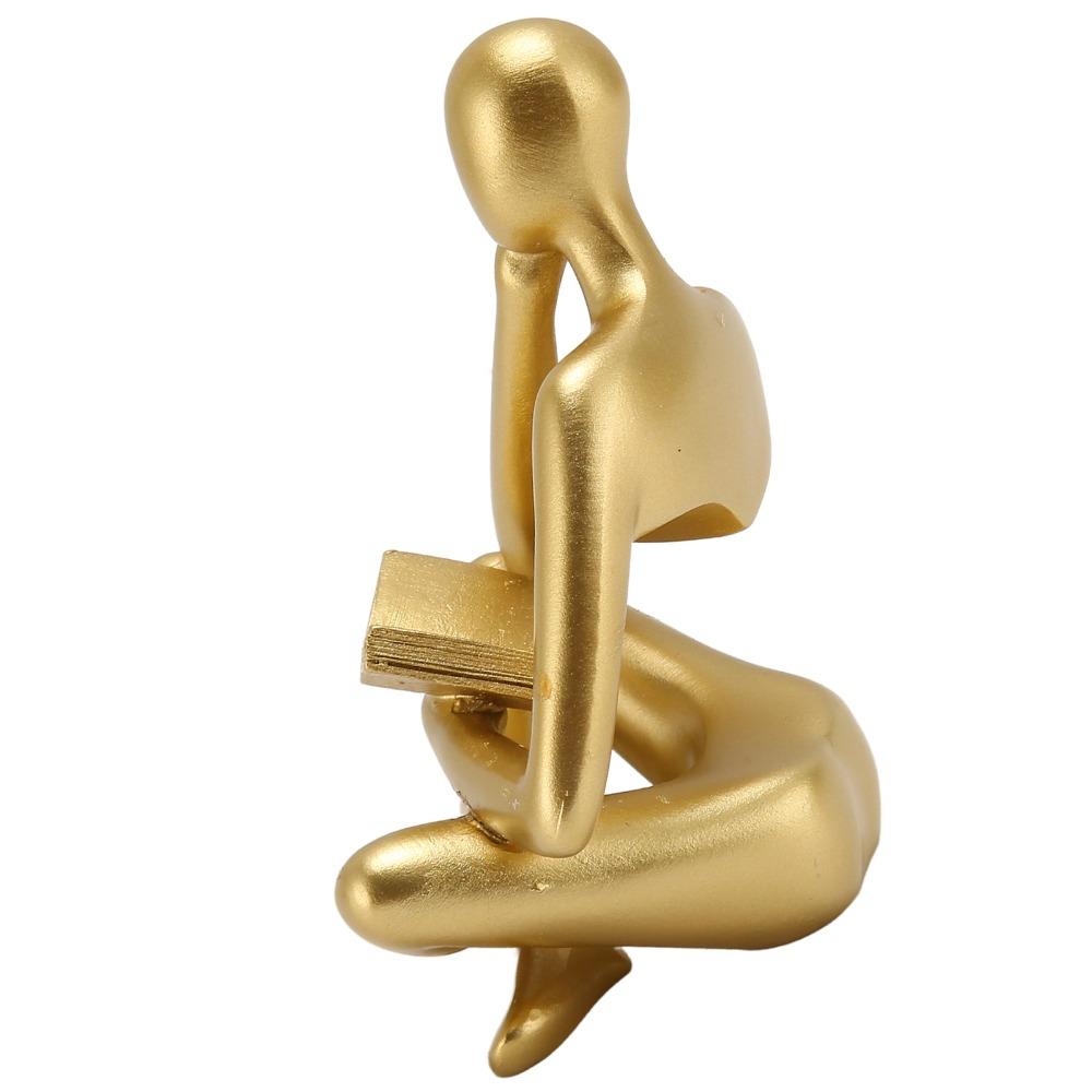 Resin Resin Thinker Desktop Statue Bookshelf Decorative Figurine  Hotel Interior Display Piece