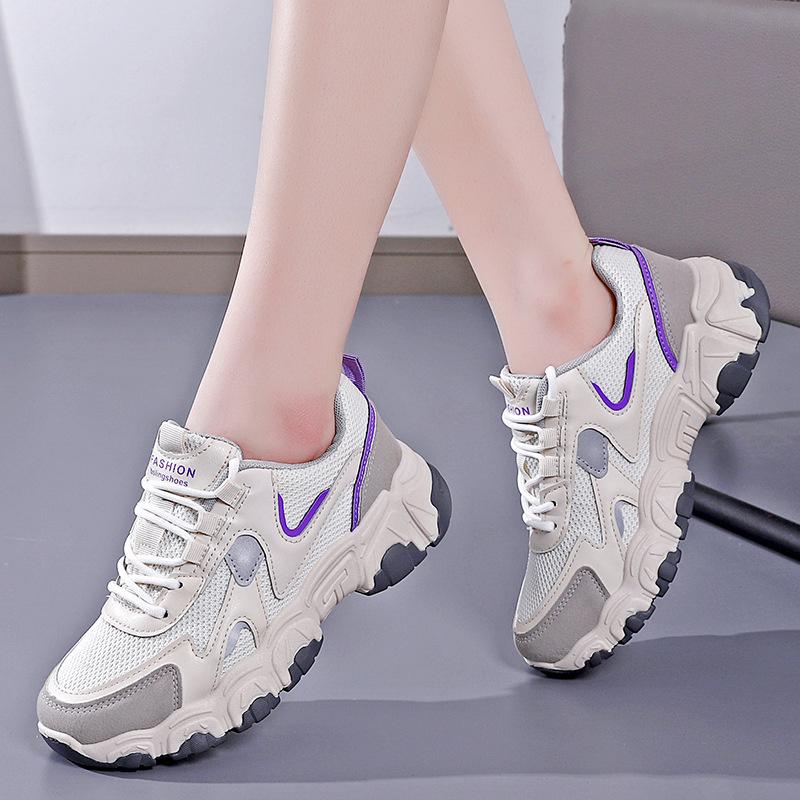 Fashion Women's Fashion Casual Women's Sneakers Breathable Women's Vulcanized Mesh Sneakers