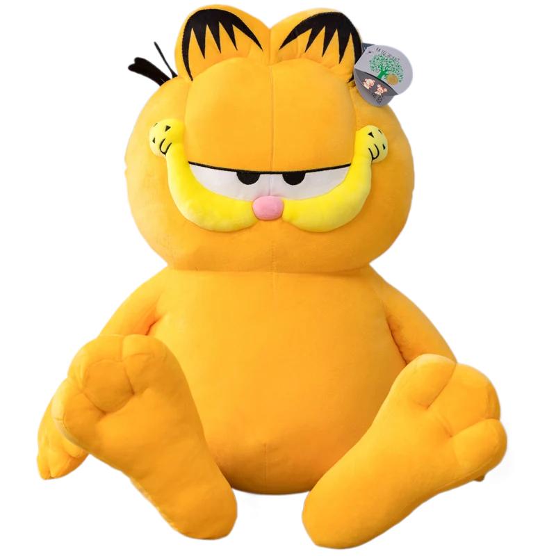 Big Size Garfield Plush Anime Animal Lazy Foolishly Tiger Skin Simulation Ugly Cat Kawaii Garfield Stuffed Peluche Doll Gift