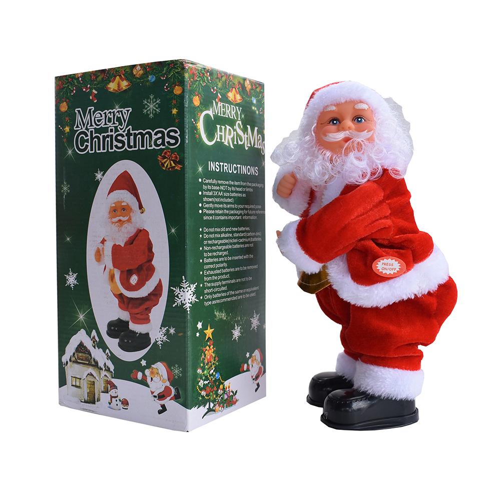 Twerking Noel Baba Bebekleri Yılbaşı Süsü Elektrikli Dans Eden Xmas Noel Baba Hareketli Figür Yılbaşı Dekorasyonu Parti Ev İçin Hediyeler