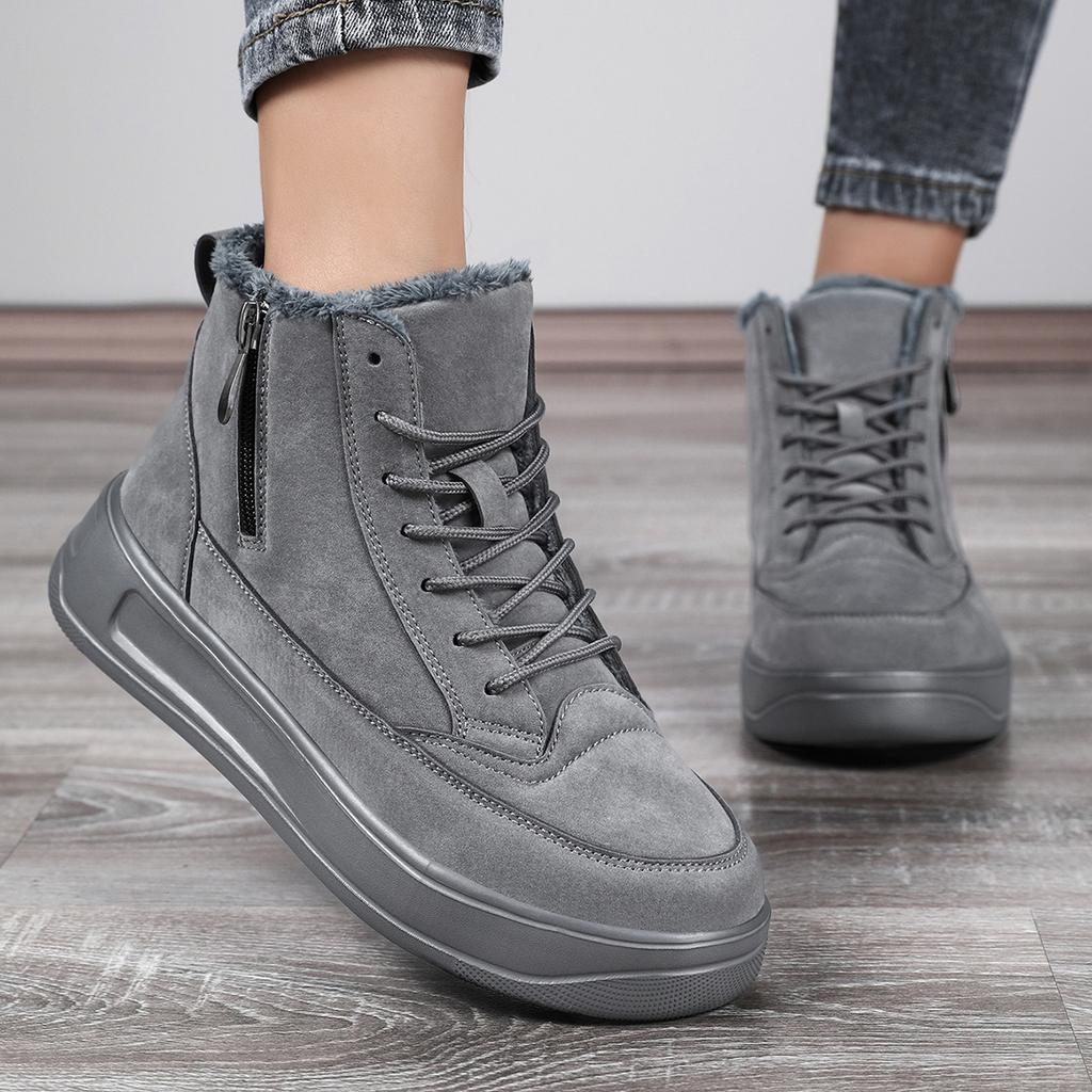 TUINANLE High Quality Winter Snow Booties Women Warm Shoes with Cotton Lining Ankle Boots Men Shoes