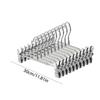 10PCS Pant Hangers Heavy Duty with Adjustable Clip Shorts Hangers Non Slip Saving Space for Hanging Trousers/Socks/Skirts/Coats