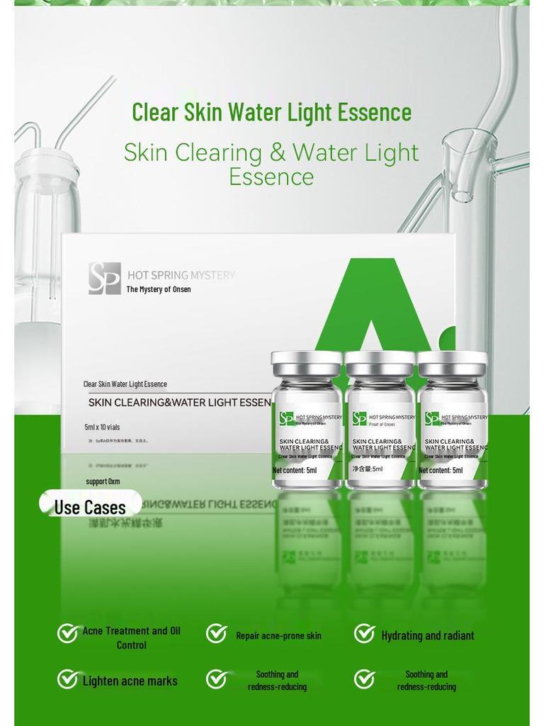 Onsen Anti-Acne Water Light Essence for Acne-Prone Skin - Oil Control & Comedone Treatment