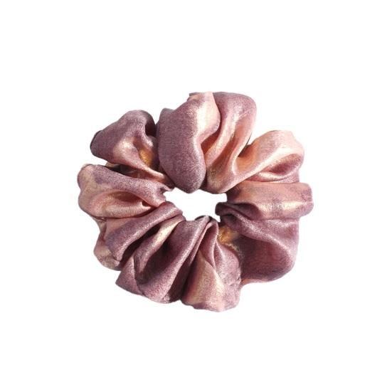 

Women Hair Band Adjustable Elastic Hair Tie Pleated Design Large Size Hair Rope Bun Ponytail Holder Hair Accessory рожевий