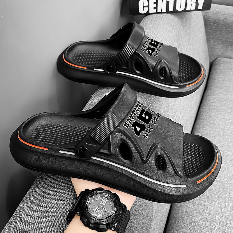 Fashion Summer Men's Massage Slippers Indoor Outdoor Sandals Beach Comfortable Soft Slides Clogs Casual Shoes Men Women Home Slippers