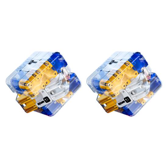 1/2Pcs 3D Puzzle Maze Cube Educational Brain Teaser Handheld Rolling Ball Maze Cube Spatial