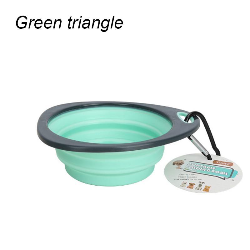 Haustierfutter Napf Katze und Hund Futter Haustier Silikon Zusammenklappbar Tragbar 2 in 1 Haustier mit Karabiner Flasche Outdoor Reisen Wasserbehälter