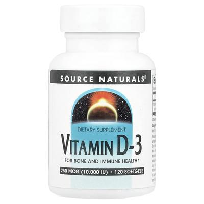Vitamin D-3, 10,000 Iu, 120 Softgels