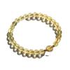 Natural Yellow Crystal Bracelet for Women with Pixiu and Titanium Crystal, Golden Rutilated Crystal Bracelet, a Summer Gift for a Girlfriend Ethnic