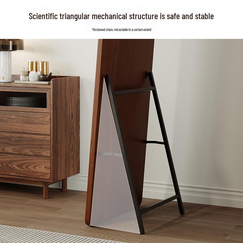 Chinese Style Full-Length Dressing Mirror: Large, Wall-Mountable Floor Mirror for Living Room, Bedroom, or Clothing Store Fitting Room.