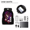Demon Slayers Backpack for Women Men Waterproof College School Kokushibo Bag Printing Bookbag