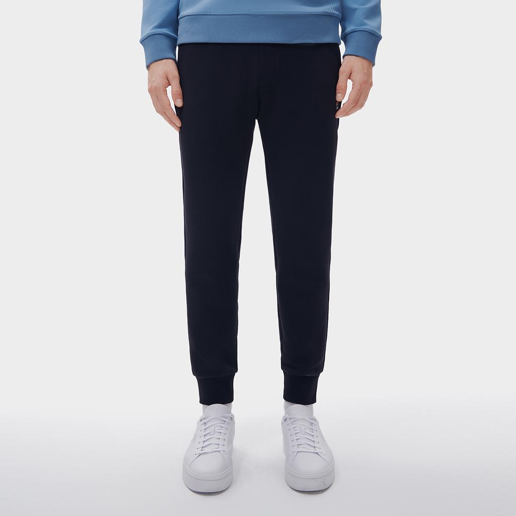 FILA Solid Color Logo Jogger Knit Casual Pants Men bottoms Legendary-Blue F11M311604F-NV