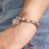 luvinball Heart Ribbon Chain Bracelet