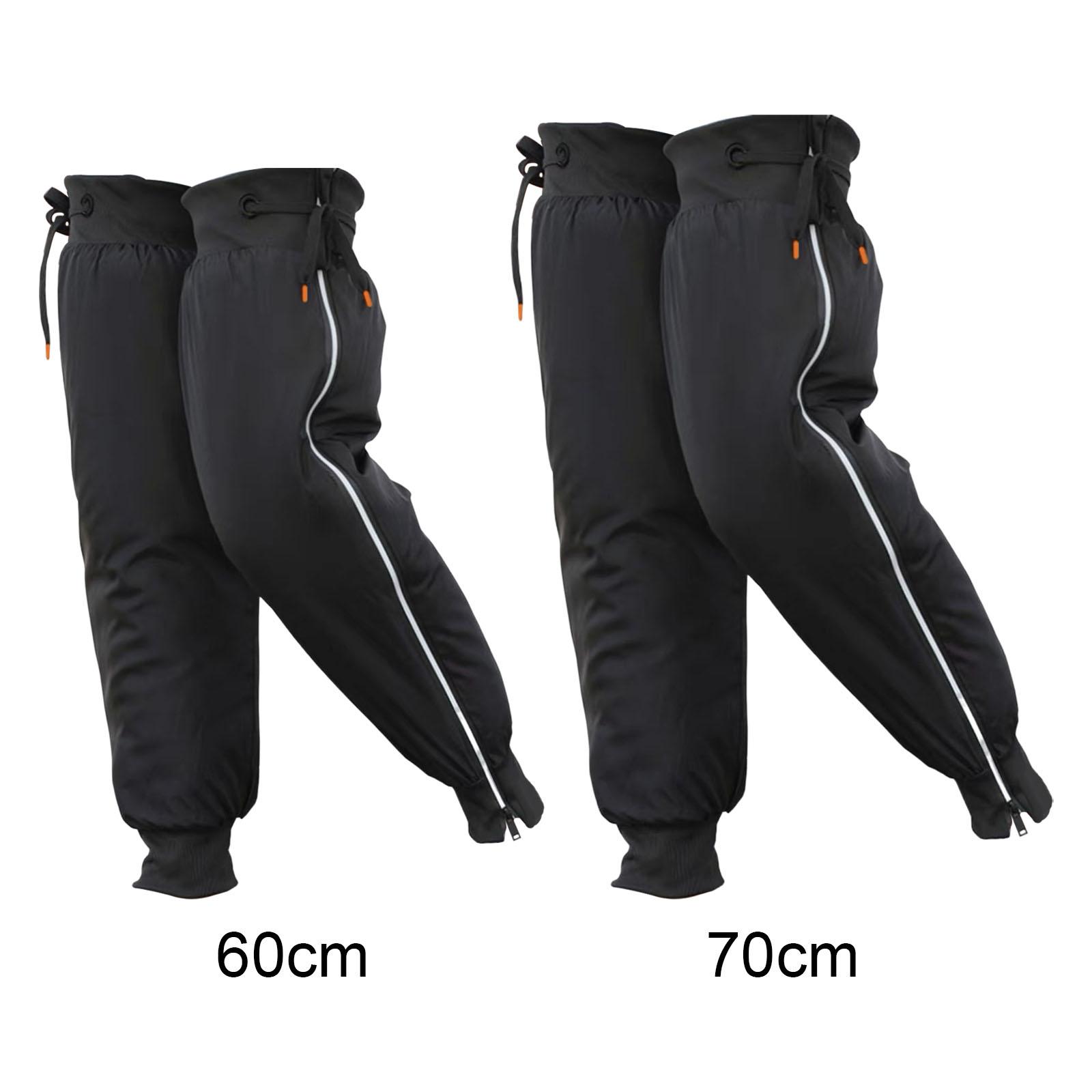 Winter Motorcycle Warm Knee Pads Windproof Knee Guard Knee Wrap Thermal Leggings 60cm