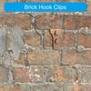Versatile Brick Hangers for Outdoor Decorations Secure Hold Without Drilling Fits Standard Brick Set of 12 Pack