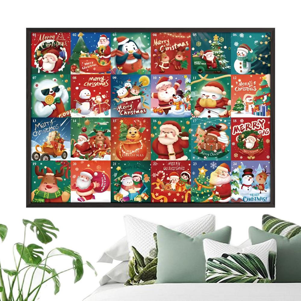 Advent Calendar 2025 Jigsaw 24 Days 1008 Pieces Christmas Advent Calendar Puzzle Family Game Night Parent-Child Interactive