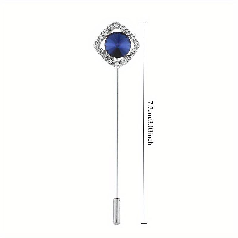 1pc Retro Personality Men's Brooch Suit Jacket Accessories Corsage Pin Insert Brooch Jewelry One-line Brooch