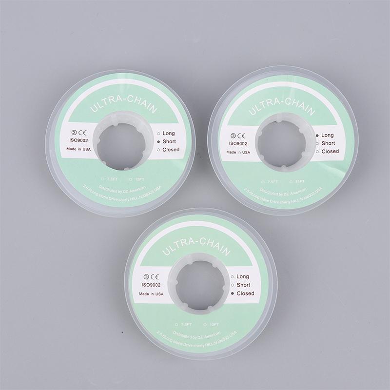 Clear Rubber Chain Orthodontic Elastic Ultra Power Chain Rubber Band Gum Ortho