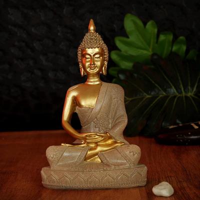 Idole de Statue de Bouddha Méditant (Multi, 16,5 cm x 10,1 cm) Objets décoratifs pour la décoration intérieure