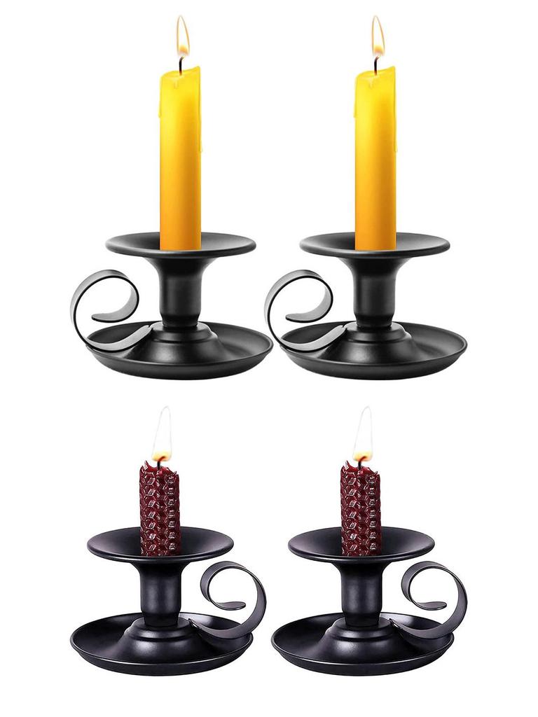 American Iron Art Candlestick Plate - Romantic Dinner Decor and Home Ornament