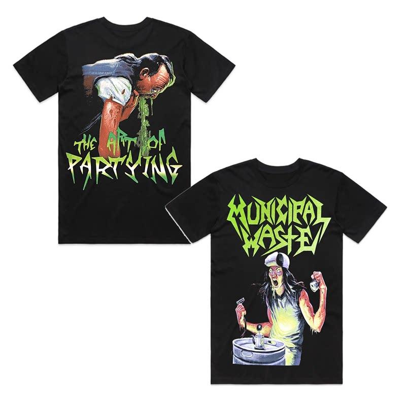 ZX New American Scolding Metal Band MUNICIPAL WASTE Mens Punk Rock Style American Shortsleeved Tshirt M