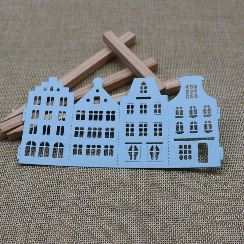 Κουτί οικοδόμησης με ανάγλυφη εκτύπωση, μήτρες κοπής μετάλλων, τεμάχια πλαισίου φαναριού για διακόσμηση Scrapbooking και κατασκευή καρτών