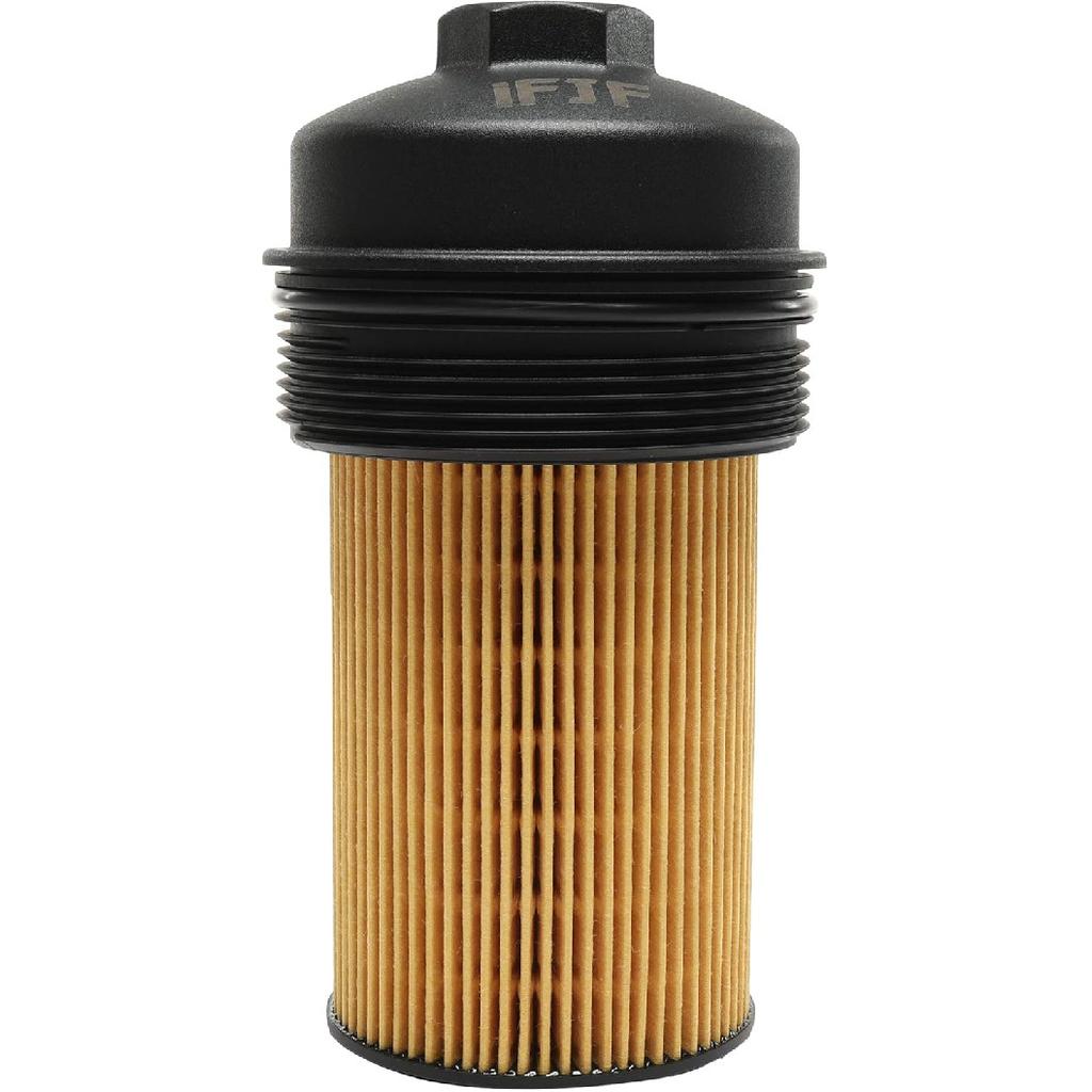 IFJF EC781 Oil Filter Cap And FL2016 Oil Filter Replacement For 2003-2007 6.0L 2008-2010 6.4L Powerstroke F250 F350 F450 F550 Super Duty 2003-2005