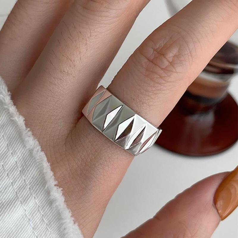 foxanry Geometrisk Ring For Kvinner Par Personlighet Overdrevet Kreativ Festsmykker Gaver Engros
