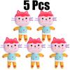 25cm 8 Adet Gabby'nin Oyuncak Evi Peluş Oyuncak Çizgi Film Dolgulu Hayvan Deniz Kızı Kedi Deniz Kızı Peluş Bebek Çocuk Noel Hediyesi