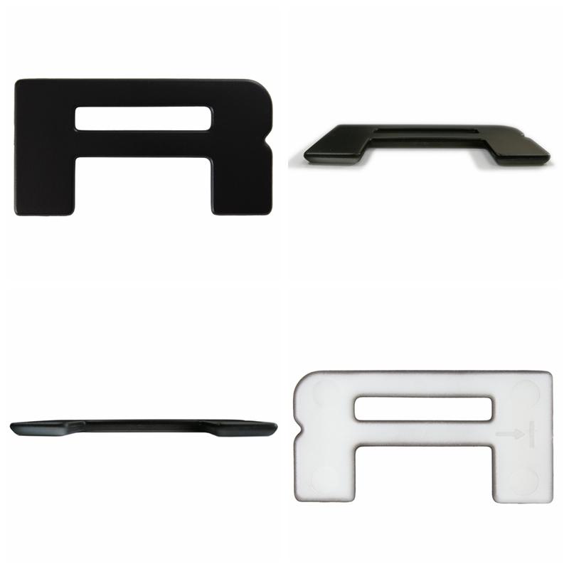WBWP9 For Ford Ranger 2015-2021 Grille Top Logo Letter Grill RANGER 3D Emblem Original Size ABS Sticker With Glue Chromium Styling