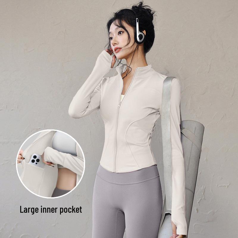 Women's Quick-Dry Slim-Fit UV-Protection Ice Silk Yoga Jacket, Summer 2025