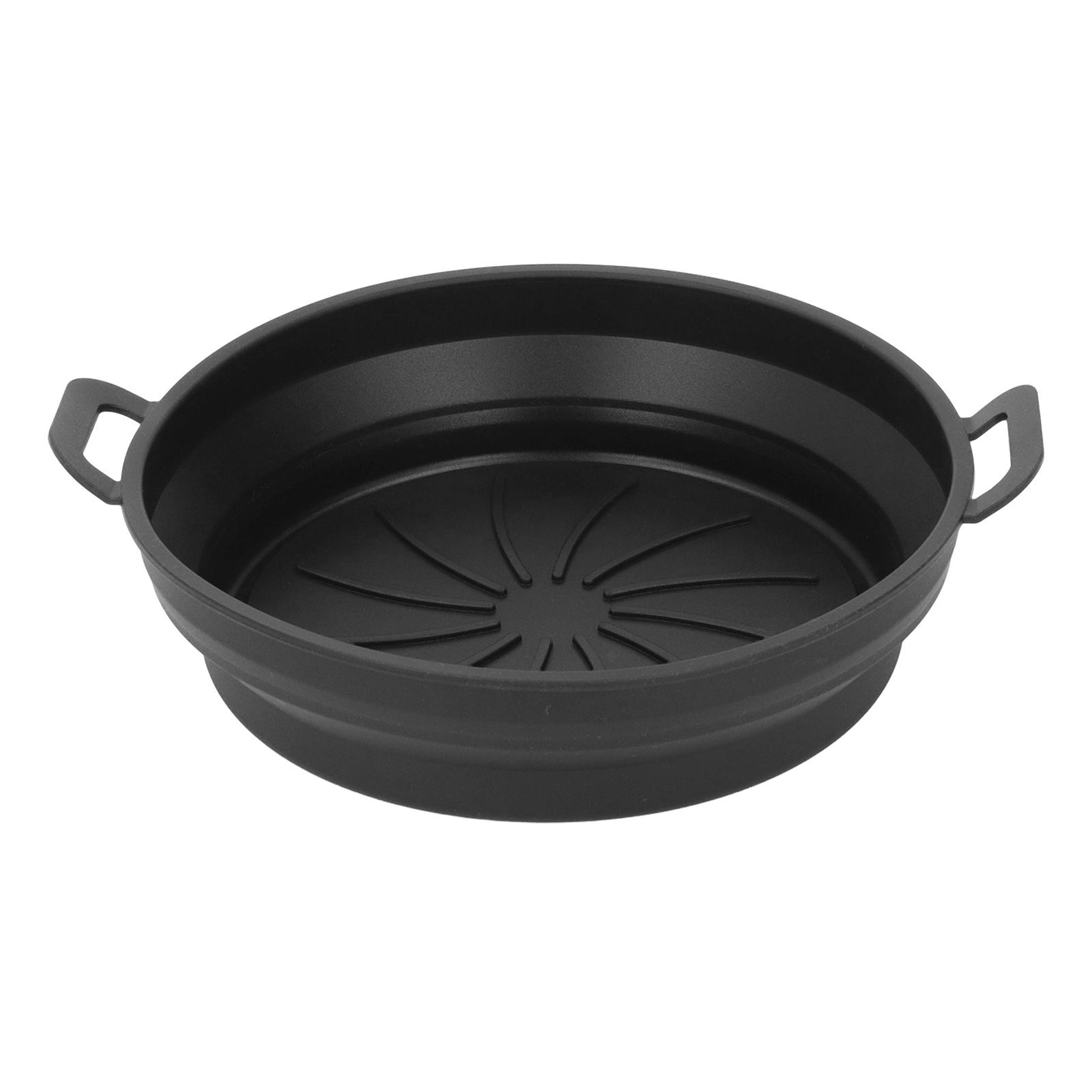Foldable Fryer Silicone Liner Food Grade High Temperature Resistant Round Fryer Silicone Pot