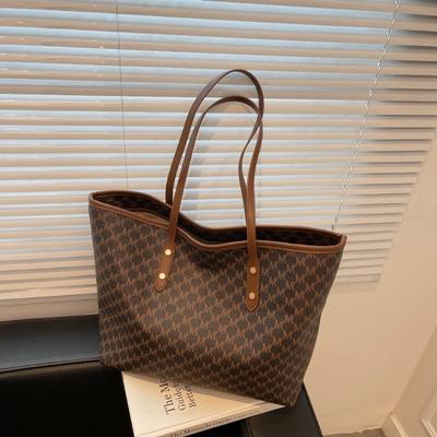 Retro-Schultertasche mit großem Fassungsvermögen, beliebte Damen-Neuheit, große Tasche, modische, schlichte Pendler-Tragetasche