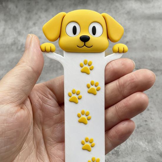 Yousheng Cute Cat/Dog Design Bookmark 2D Flat Animal Acrylic Book Mark Bookish Gifts for Women Teachers Students Book Lovers Reading Accessory