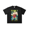 260 GSM Double Yarn 32 Count 100% Cotton Dragon Ball V54 Broly Print Unisex Heavy Cotton T Shirt