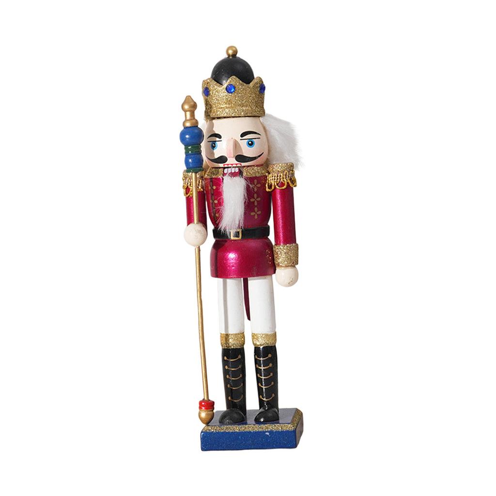Nutcracker Ornament Home Decor Figurine Sculpture Desk Decor Nutcracker Figure Christmas Decoration for Party Favor Shelf
