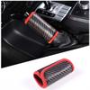 For Mercedes-Benz G-Class W463 2004-2018 Leather Carbon Fiber Texture Car Handbrake Parking Brake Rod Partition Cover