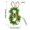 2026 Easter Wreath: Simulated Greenery, Dry Branches & Rabbit Decor for Wall Hanging