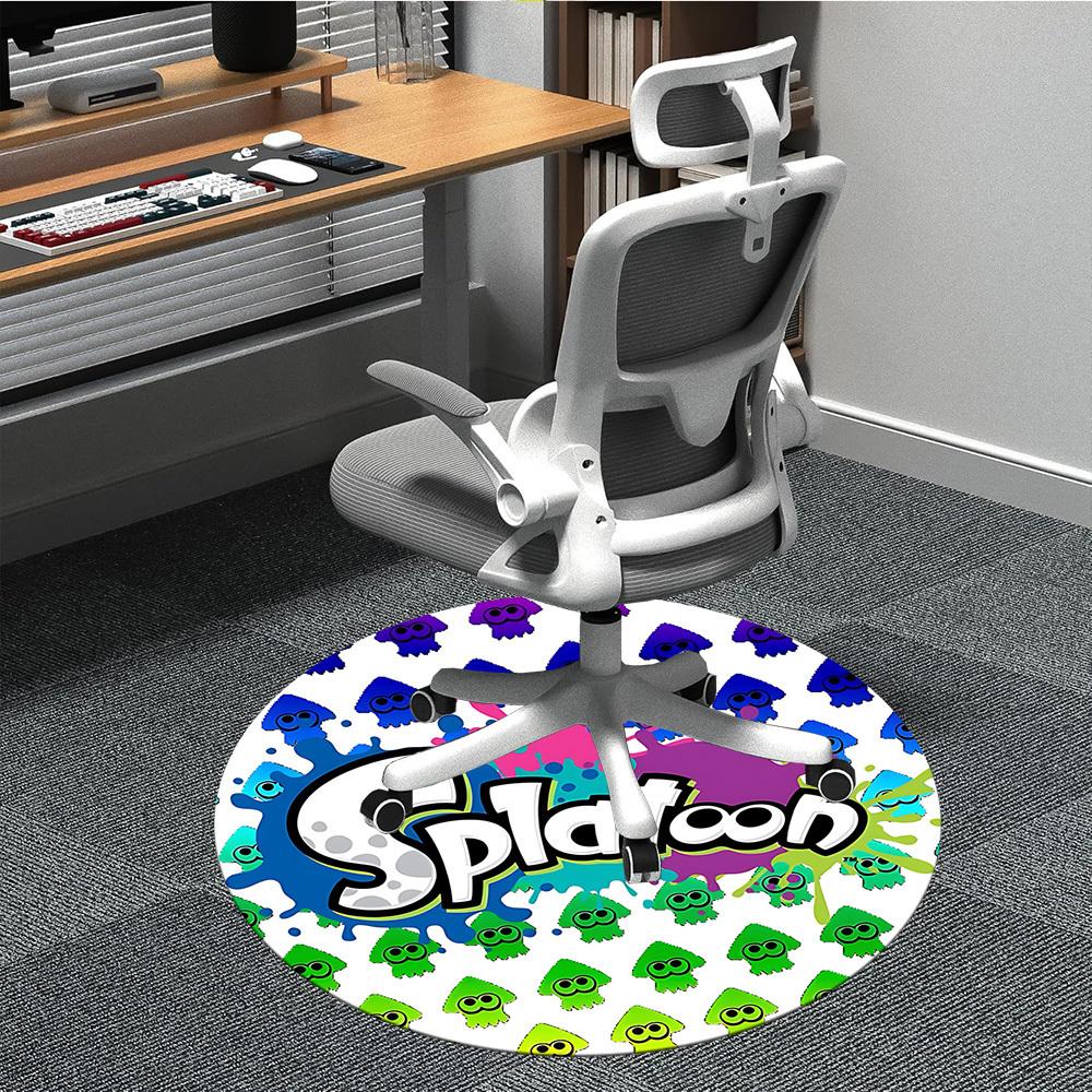 

1pc Splatoon Office Round Area Rug, Under Office Chairs Bedroom Living Room Home Decor, Room Deco, Available in Various Sizes236 80cm by 80cm