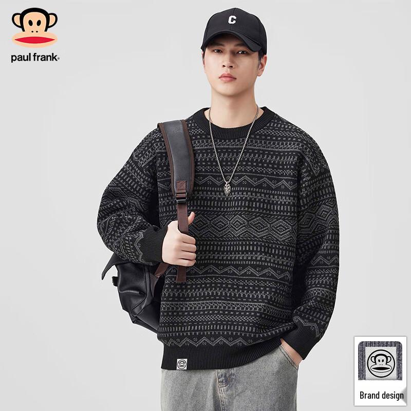 

Paul Frank Men s Loose Fit Heavyweight Knit Sweater 3XL