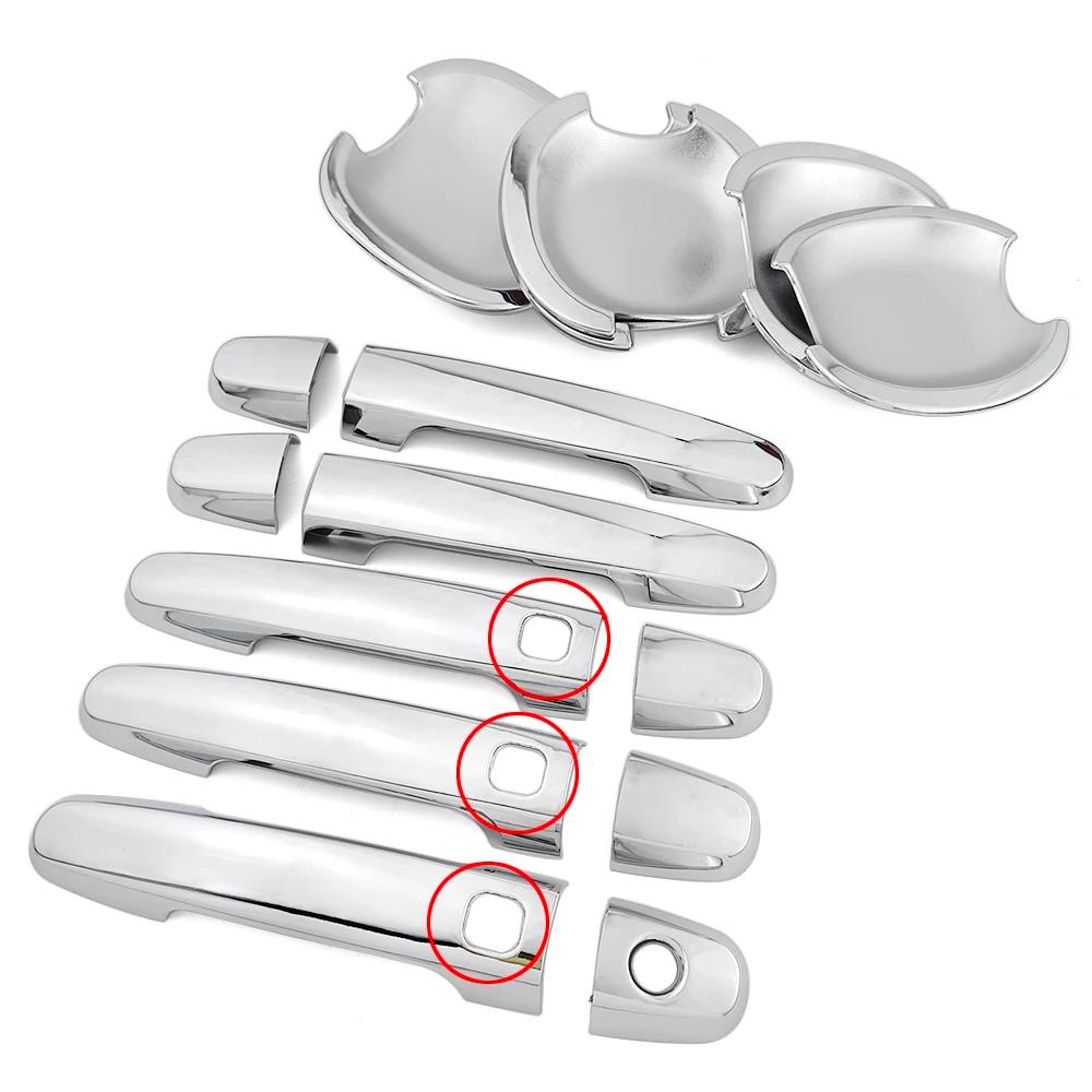 Car Decoration Chrome Silver Door Bowl Handle Cover For Toyota RAV4 2006-2012 Cars Accessories Exterior Styling