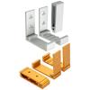 Entryway Home Wall Hook 3 Pack, Fold Down Hanging Hook Set with Metal Finish for Clothes Hats Bags and Daily Gear