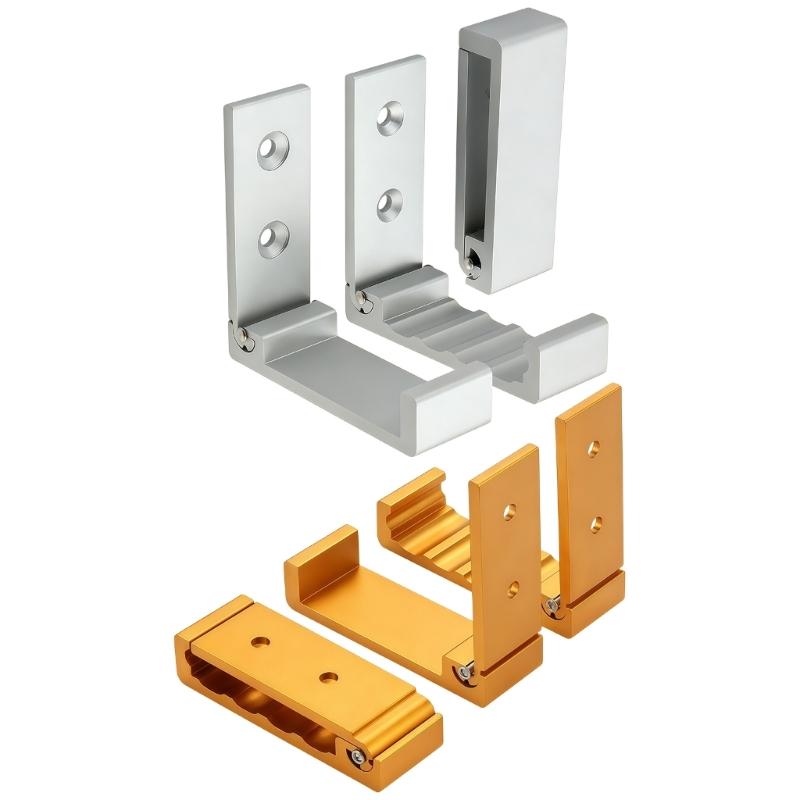Entryway Home Wall Hook 3 Pack, Fold Down Hanging Hook Set with Metal Finish for Clothes Hats Bags and Daily Gear